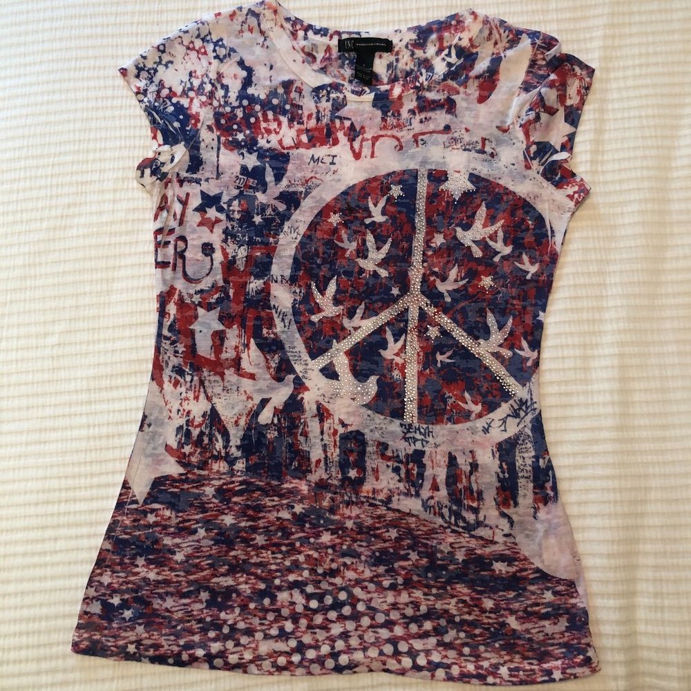 INC Patriotic Tee Size S